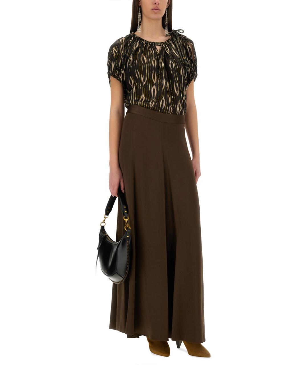 ISABEL MARANT Черная шелковая блузы, фото 3