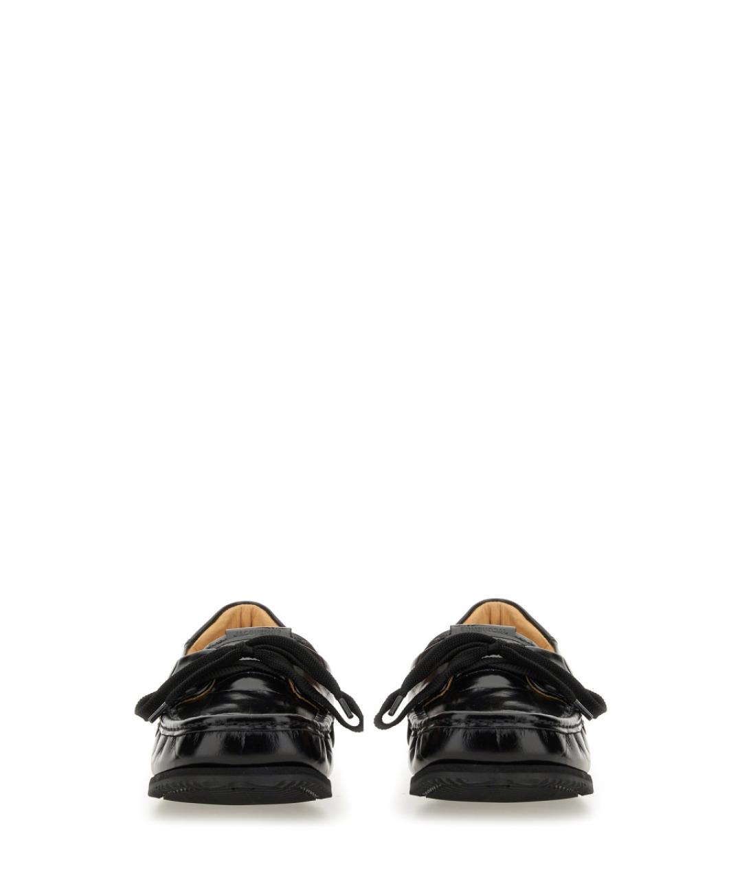 JACQUEMUS Черные кожаные лоферы, фото 4