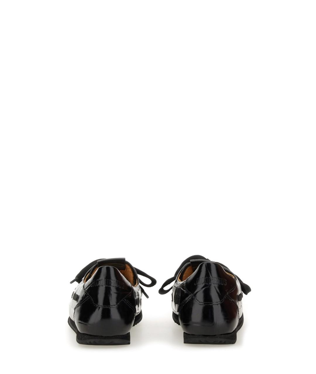 JACQUEMUS Черные кожаные лоферы, фото 3