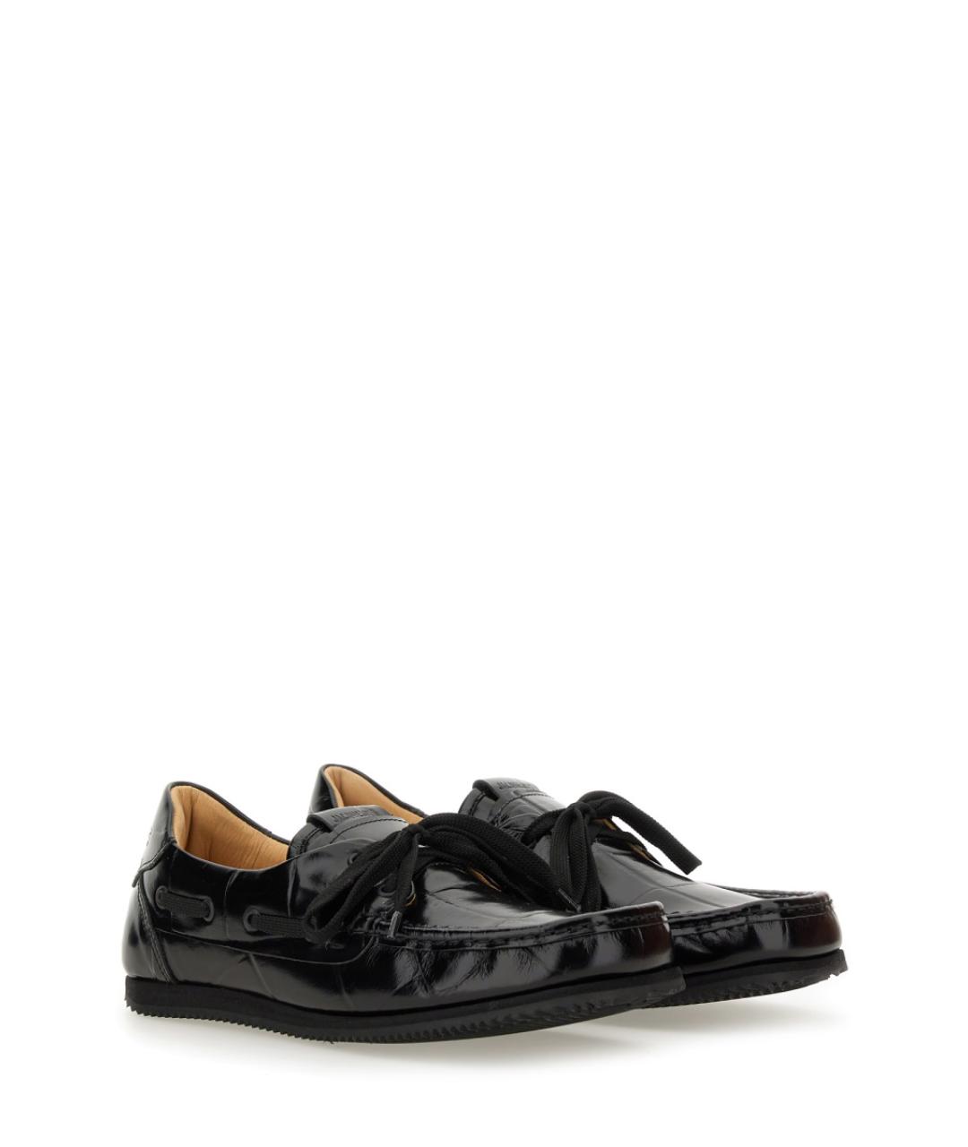 JACQUEMUS Черные кожаные лоферы, фото 2