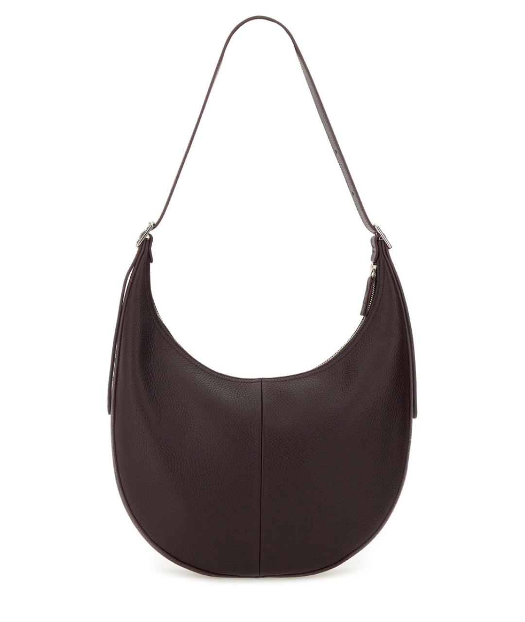 LONGCHAMP Коричневая кожаная сумка через плечо, фото 2