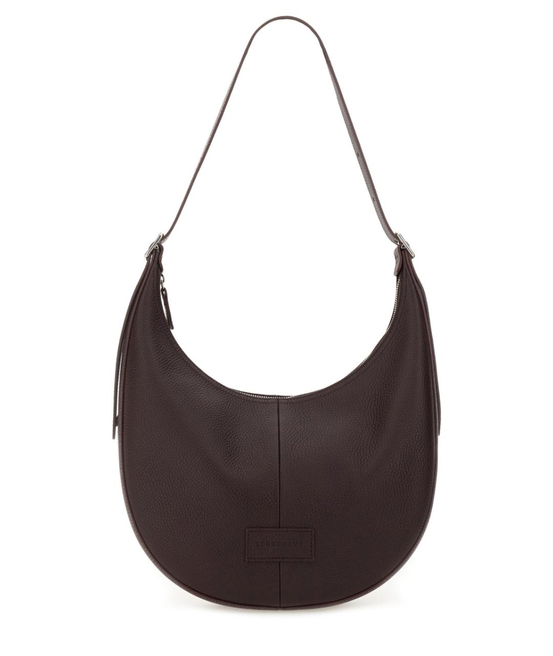 LONGCHAMP Коричневая кожаная сумка через плечо, фото 1