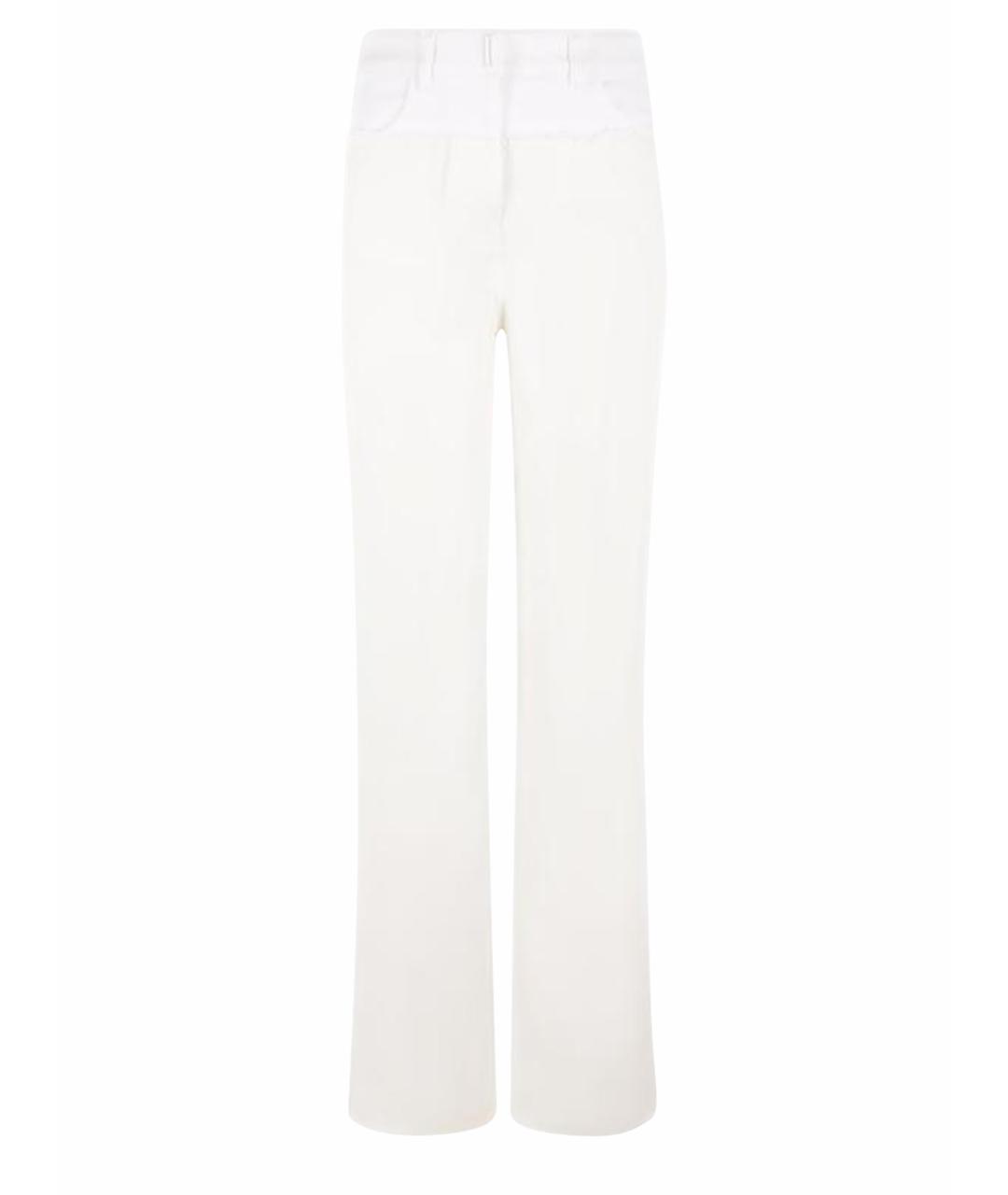 GIVENCHY Белые хлопковые прямые джинсы, фото 1