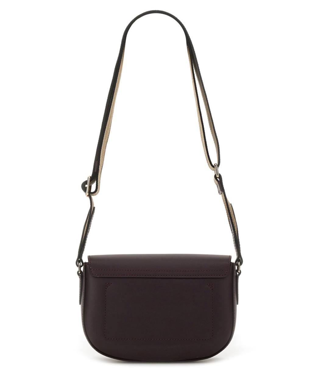 LONGCHAMP Бордовая кожаная сумка через плечо, фото 2