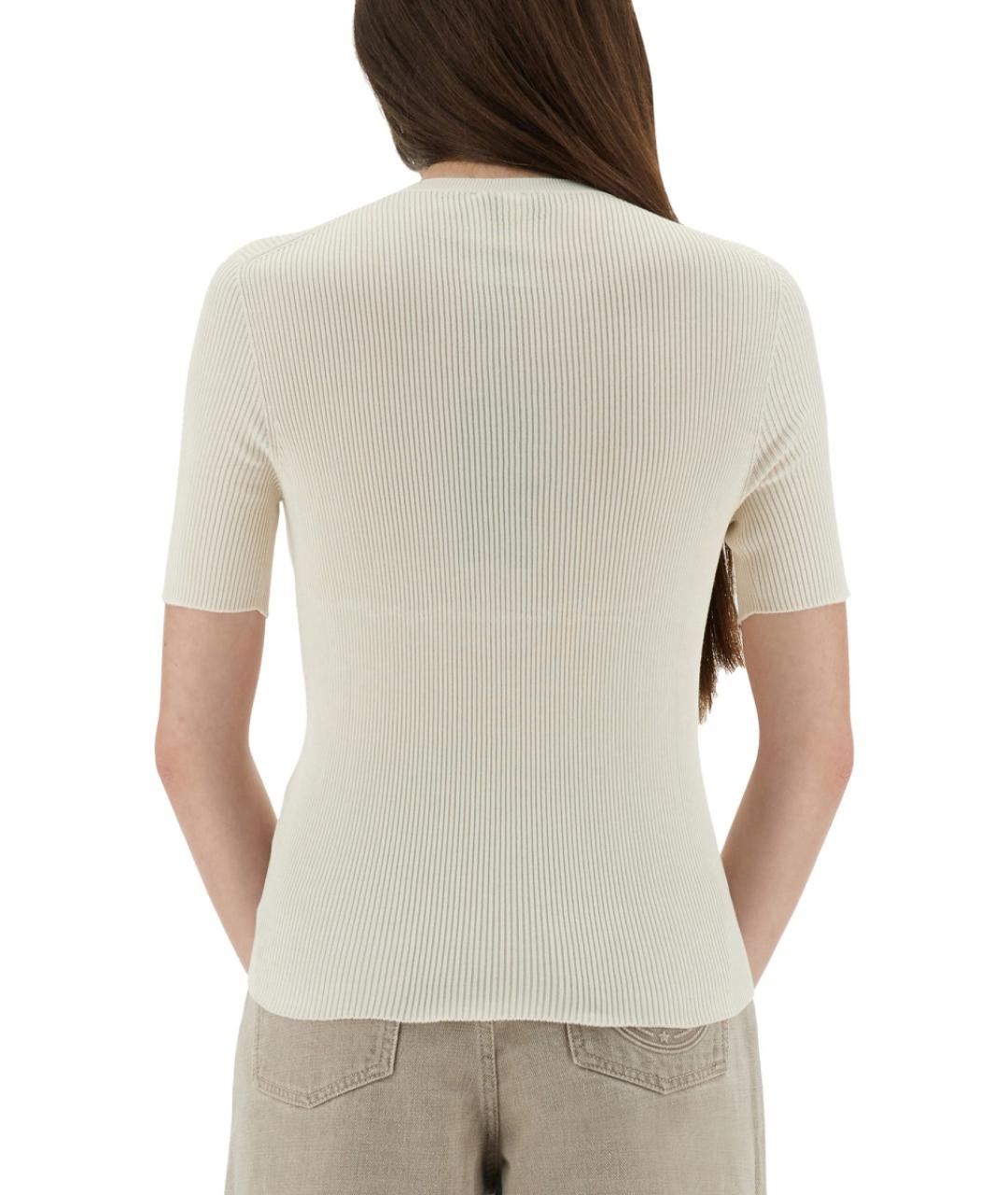 FENDI Белая хлопковая футболка, фото 4