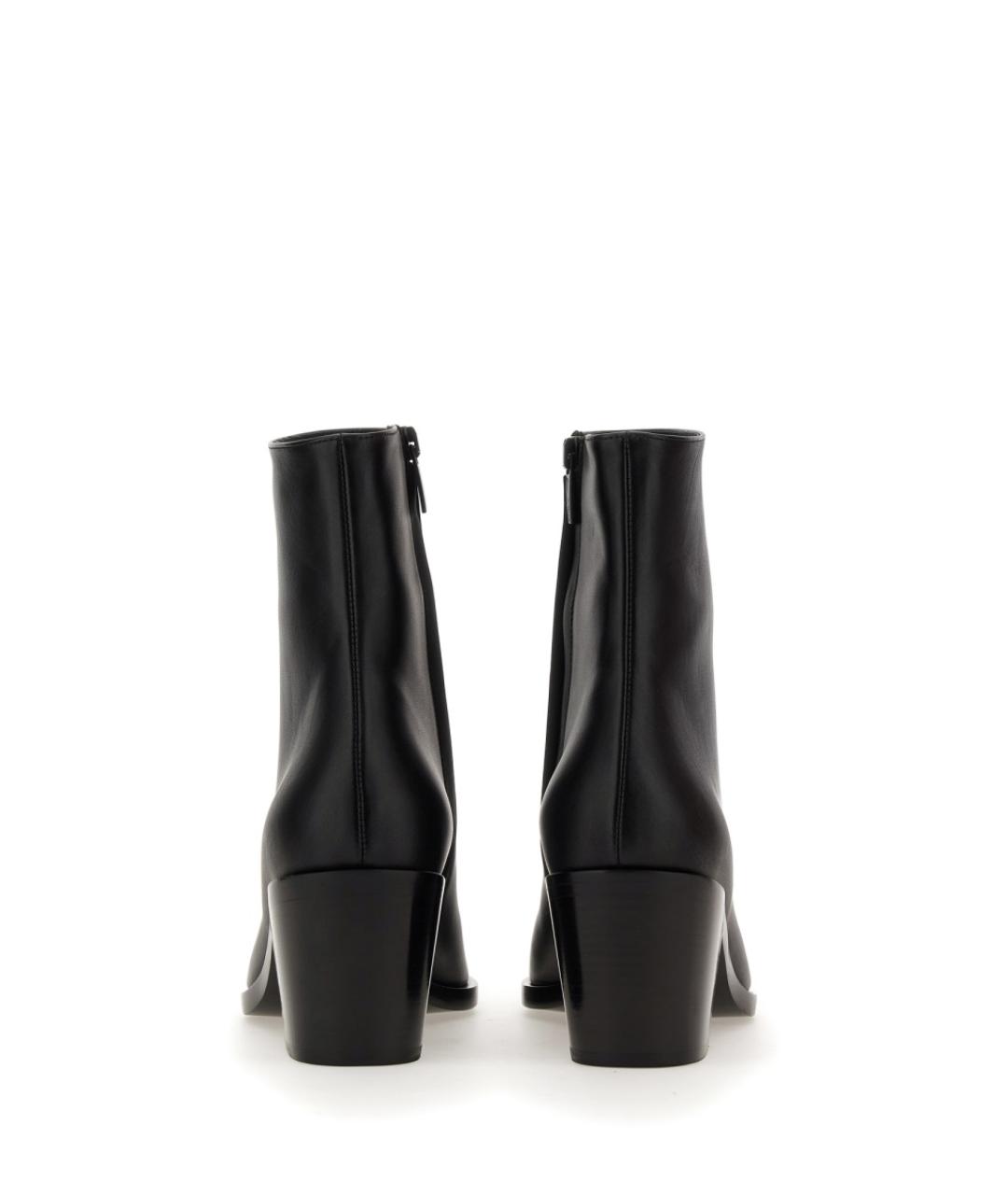 GIANVITO ROSSI Черные кожаные полусапоги, фото 2