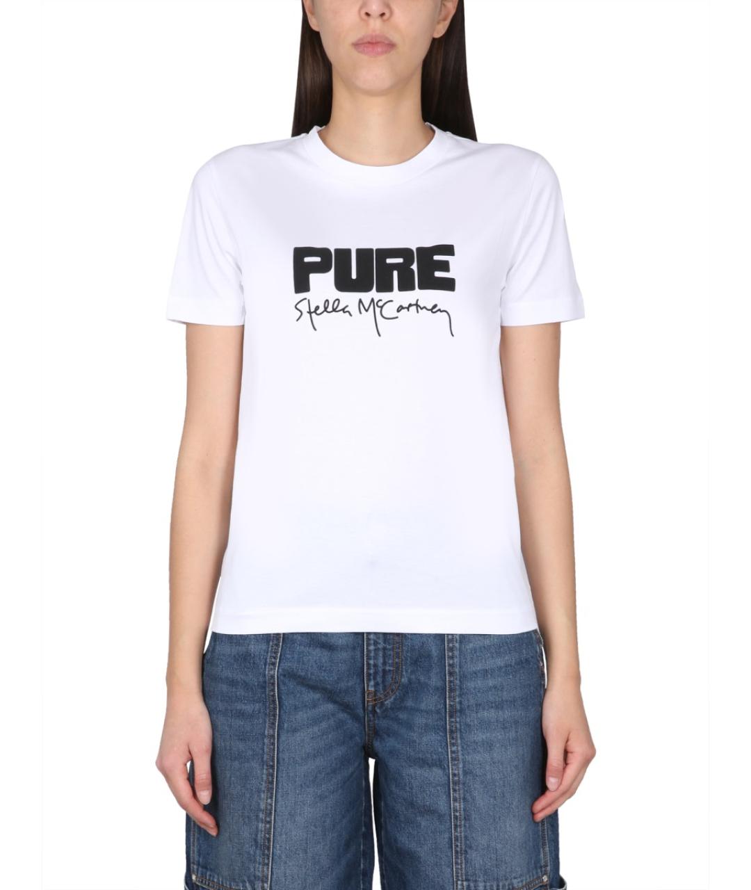 STELLA MCCARTNEY Белая хлопковая футболка, фото 2