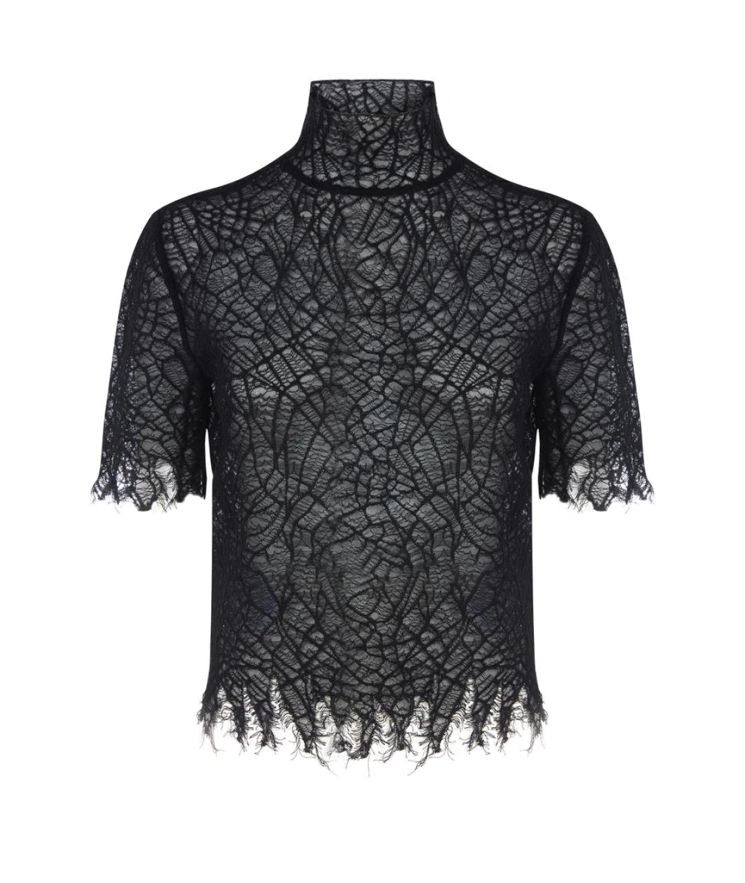 ALEXANDER MCQUEEN Черная хлопковая блузы, фото 1