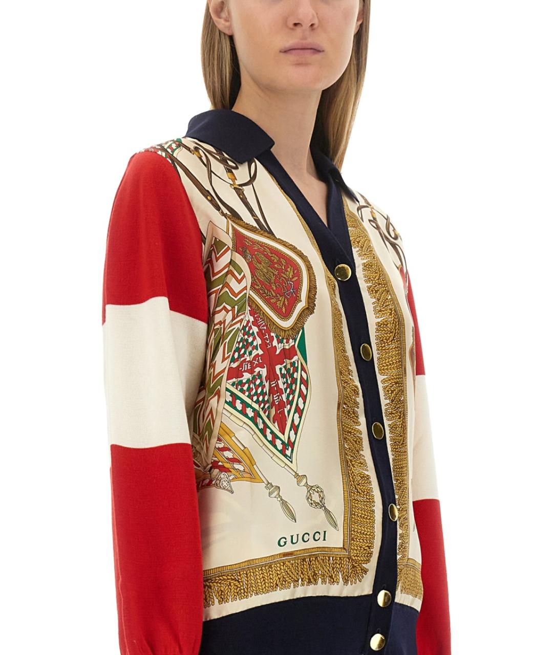 GUCCI Мульти шерстяной джемпер / свитер, фото 5