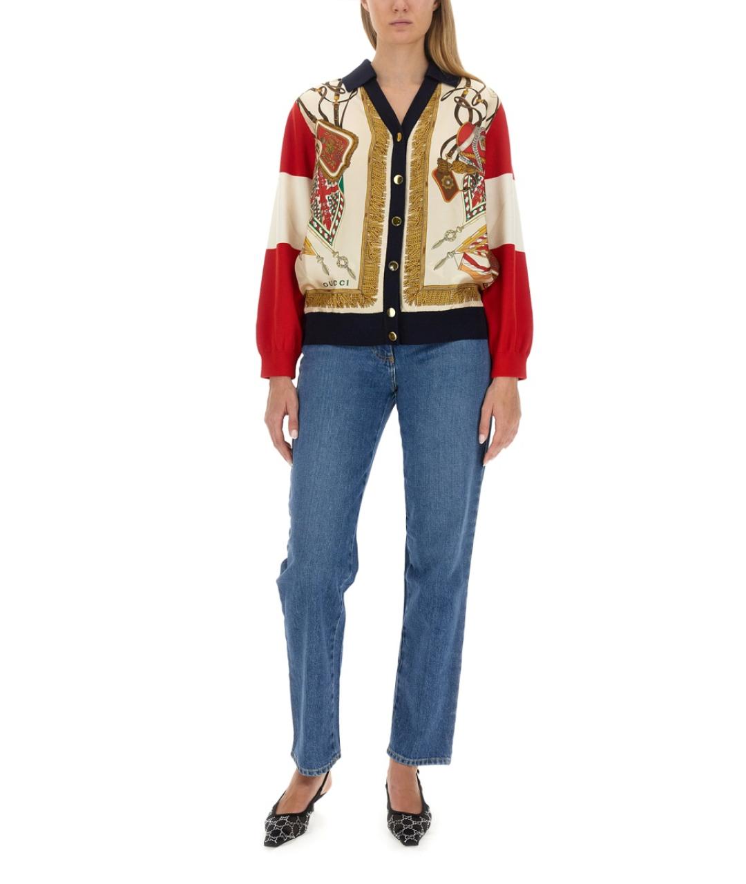 GUCCI Мульти шерстяной джемпер / свитер, фото 3