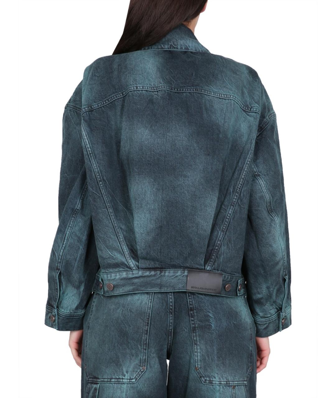STELLA MCCARTNEY Синяя хлопковая куртка, фото 4