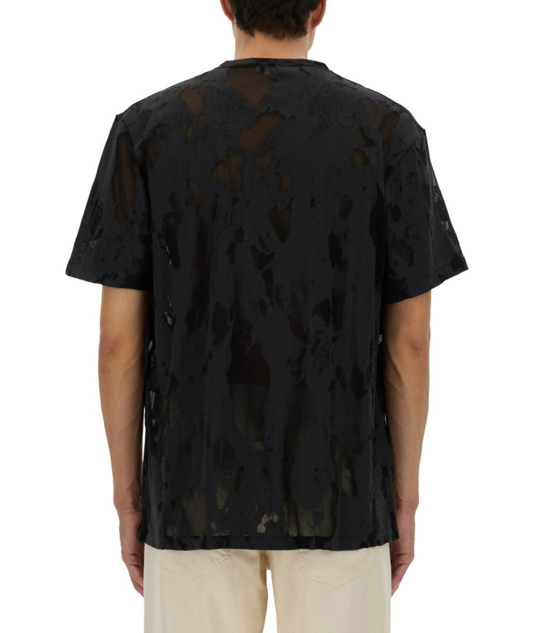 ALEXANDER MCQUEEN Черная хлопковая футболка, фото 4