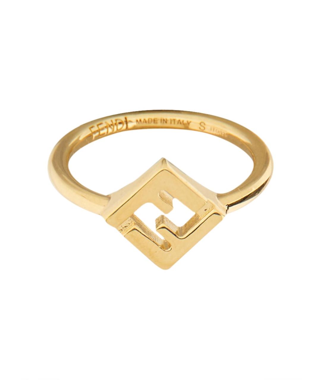 FENDI Золотое латунное кольцо, фото 1