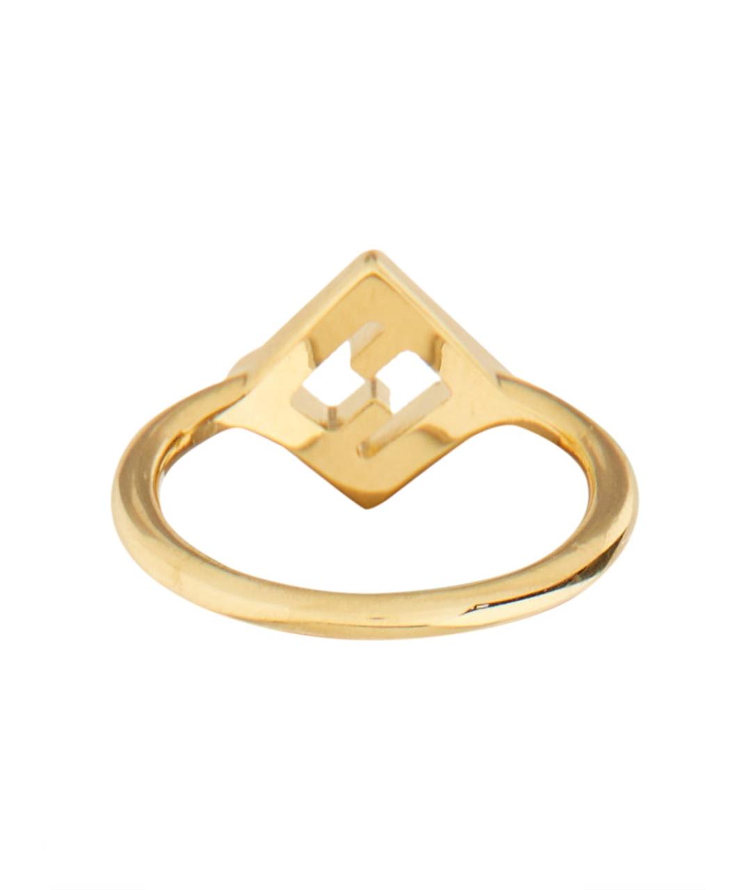 FENDI Золотое латунное кольцо, фото 3