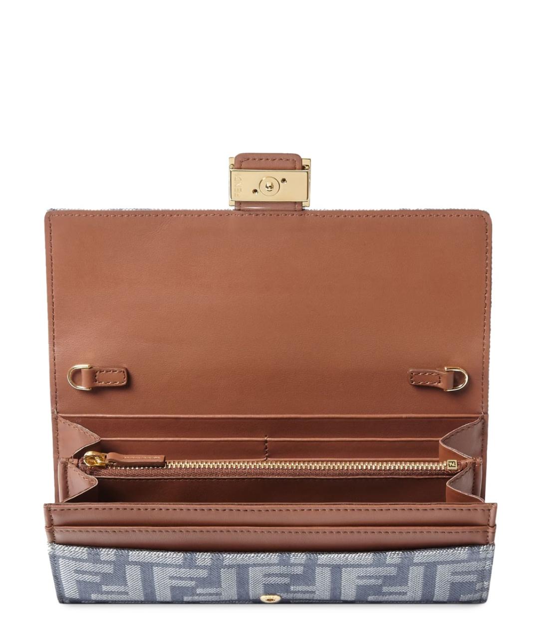 FENDI Синий кошелек, фото 4