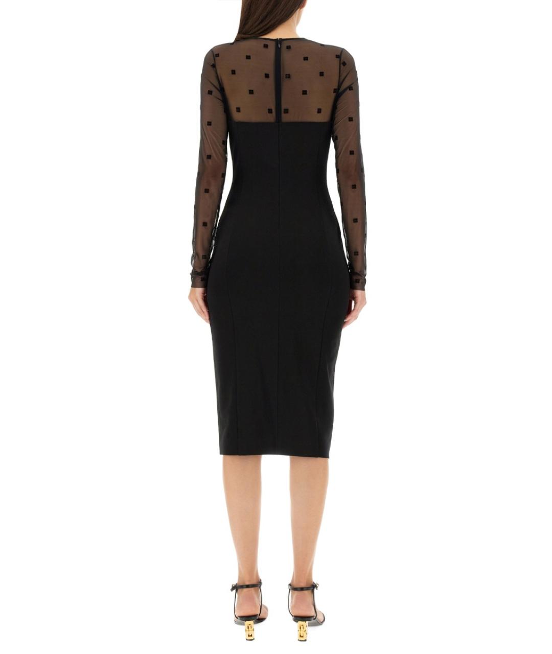 GIVENCHY Черное атласное вечернее платье, фото 3