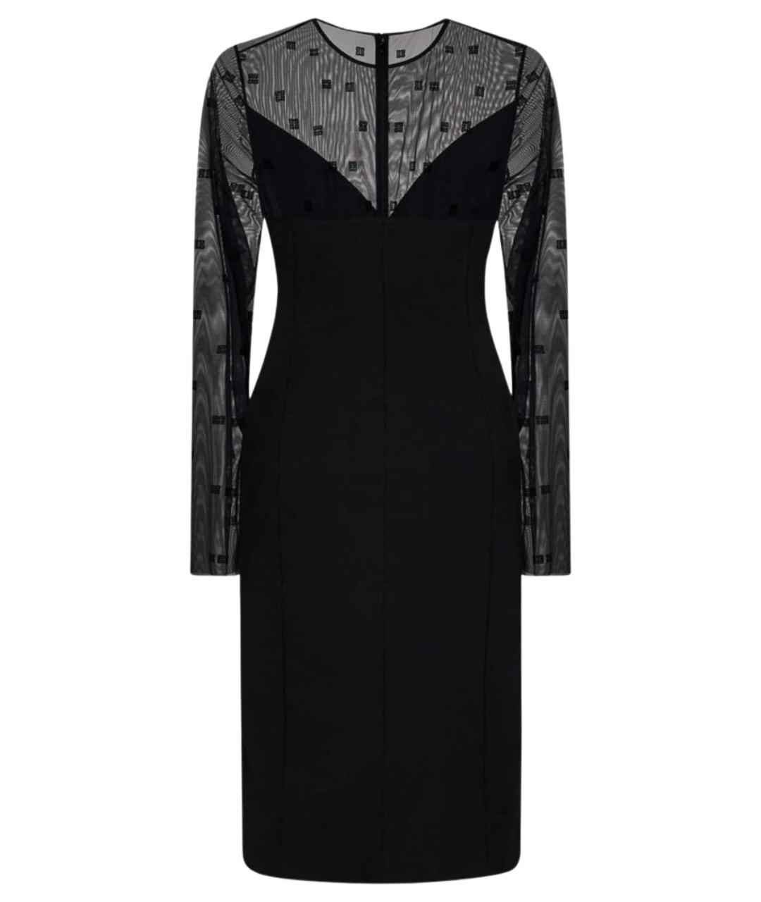 GIVENCHY Черное атласное вечернее платье, фото 1