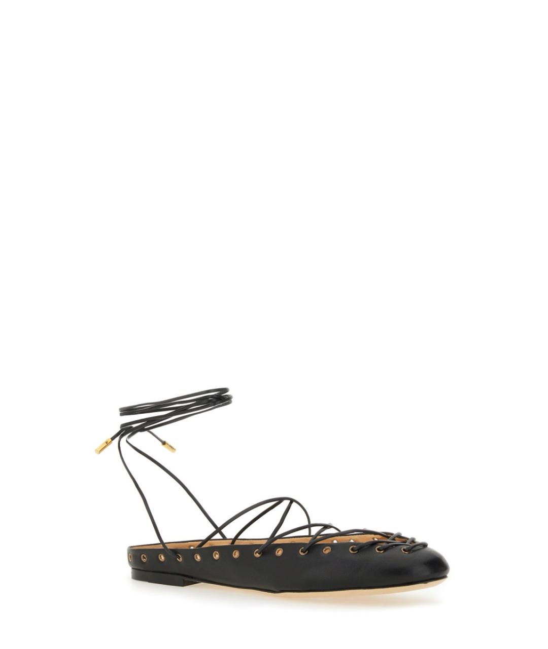 CHLOE Черные кожаные балетки, фото 2