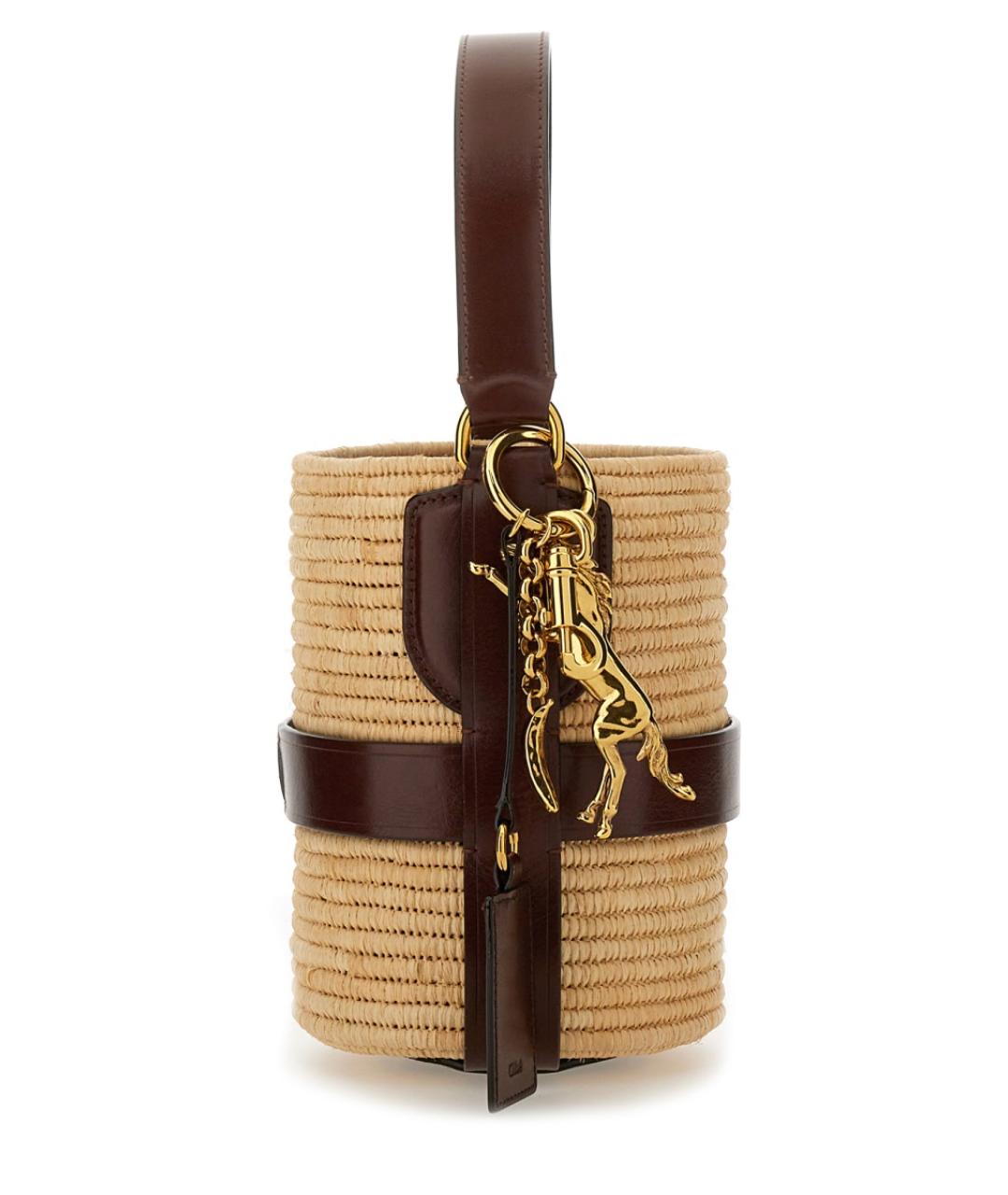 CHLOE Бежевая сумка с короткими ручками, фото 3