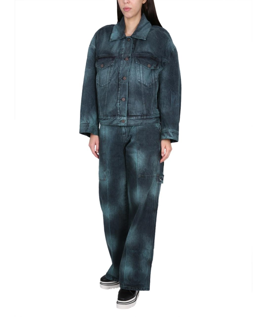 STELLA MCCARTNEY Зеленые прямые джинсы, фото 3