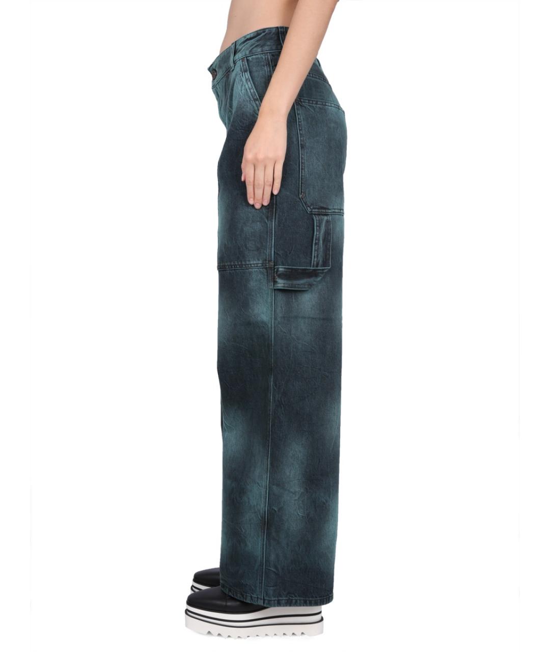 STELLA MCCARTNEY Зеленые прямые джинсы, фото 4