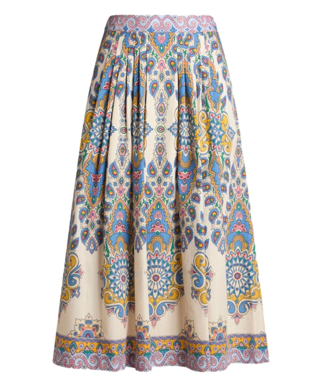 ETRO Мульти хлопковая юбка миди, фото 1