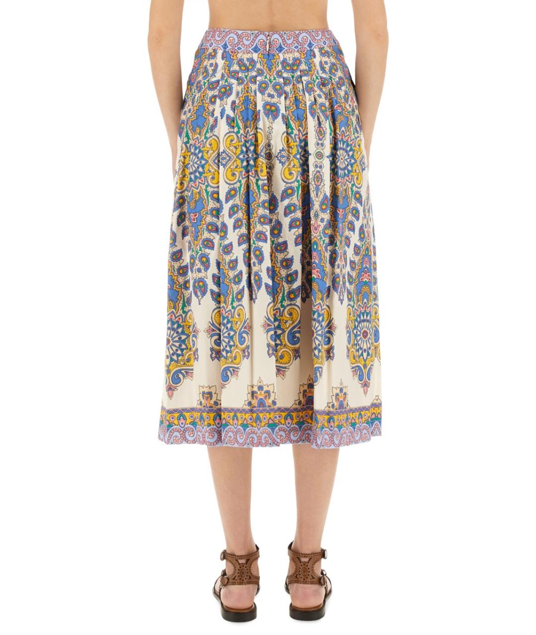 ETRO Мульти хлопковая юбка миди, фото 4