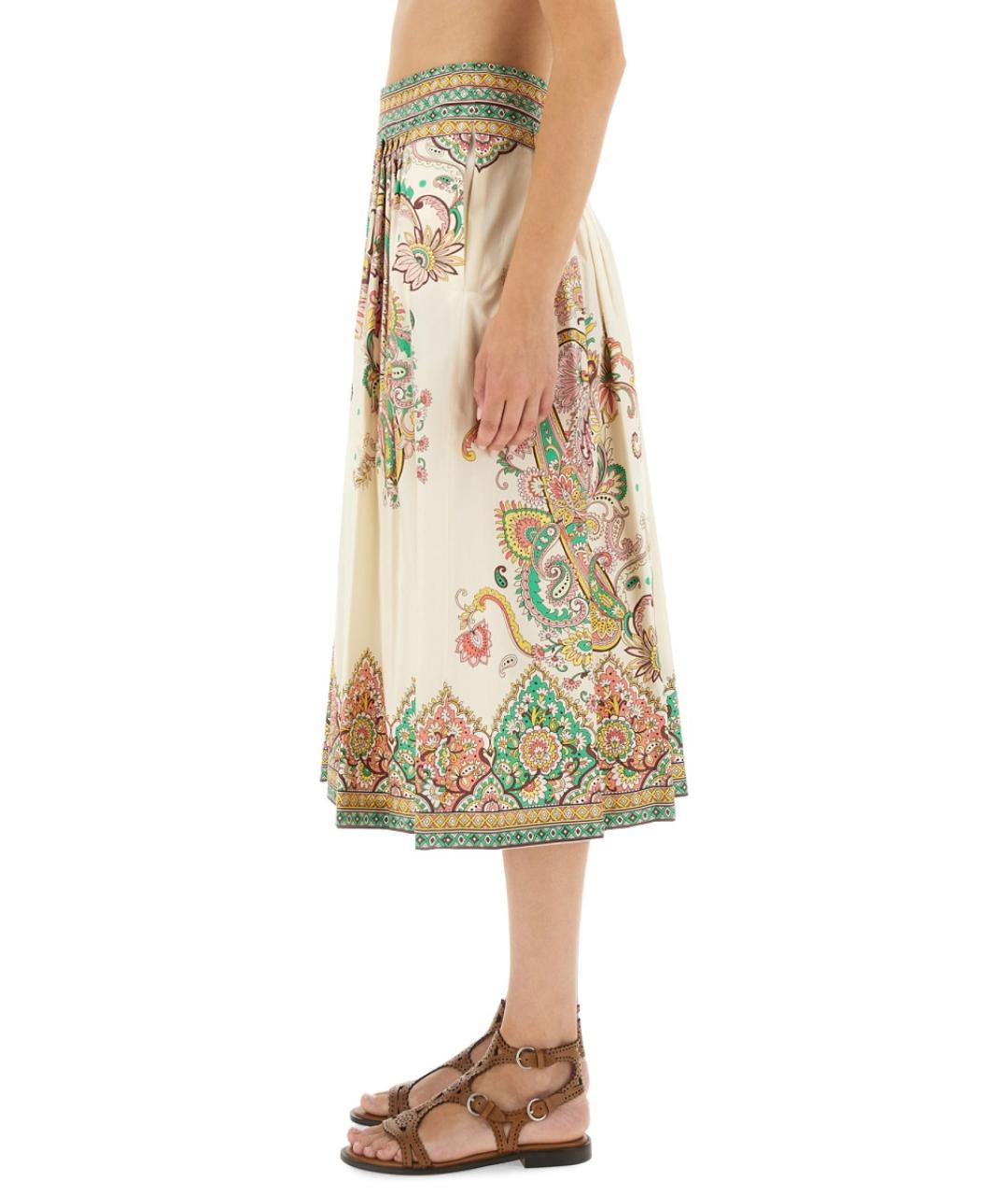 ETRO Мульти хлопковая юбка миди, фото 5