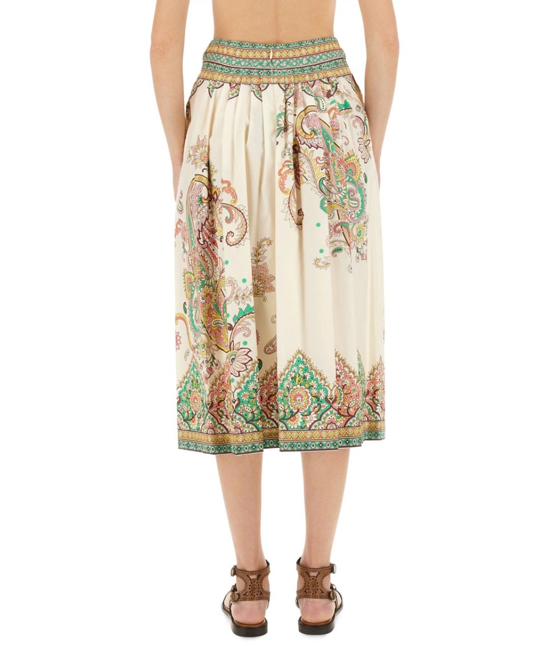 ETRO Мульти хлопковая юбка миди, фото 4