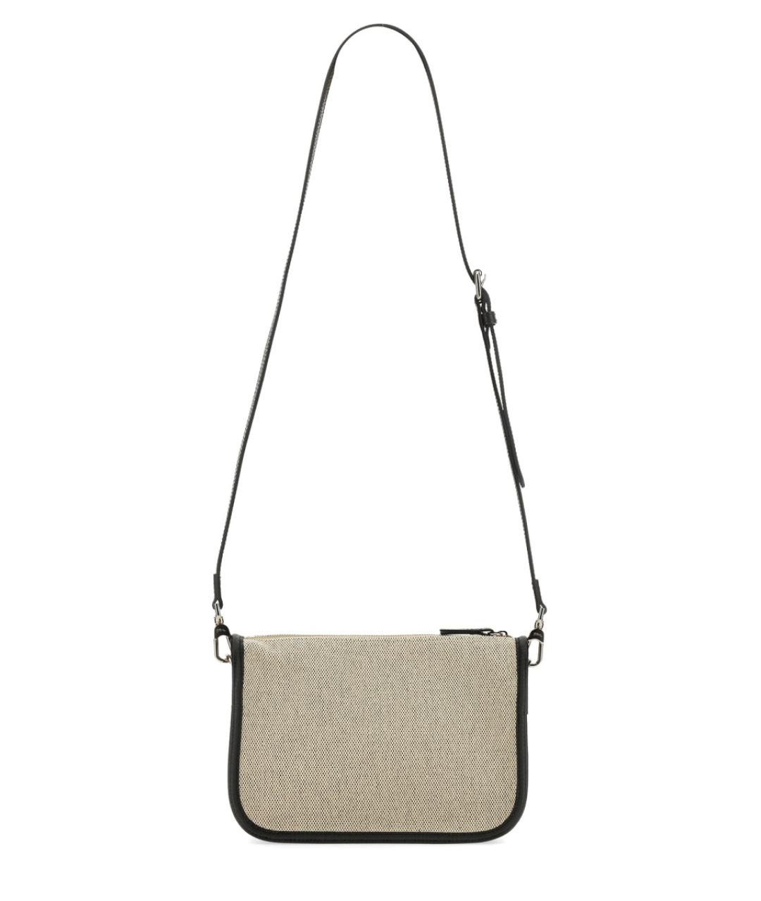 LONGCHAMP Бежевая хлопковая сумка через плечо, фото 2