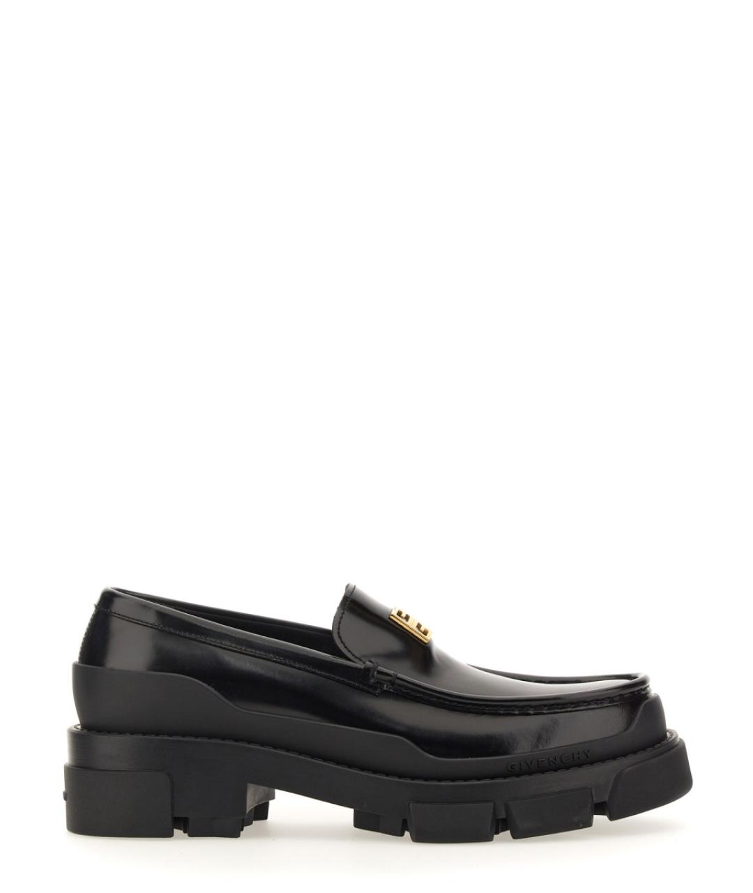 GIVENCHY Черные кожаные лоферы, фото 1