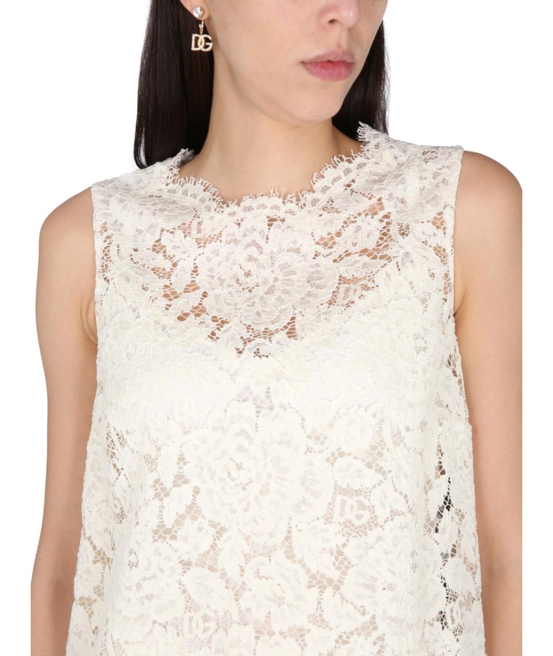 DOLCE&GABBANA Белая вискозная блузы, фото 5