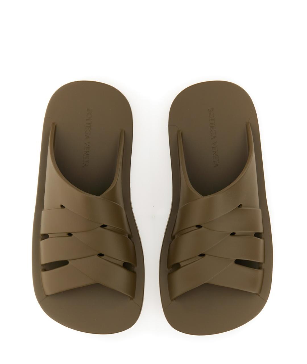 BOTTEGA VENETA Мульти резиновые шлепанцы, фото 2