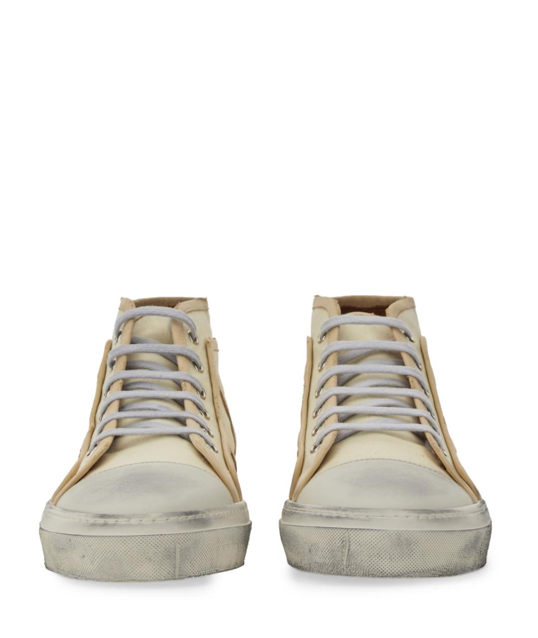 DOLCE&GABBANA Бежевые высокие кроссовки / кеды, фото 3