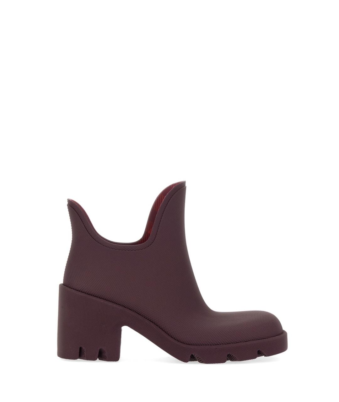 BURBERRY Бордовые ботинки, фото 1