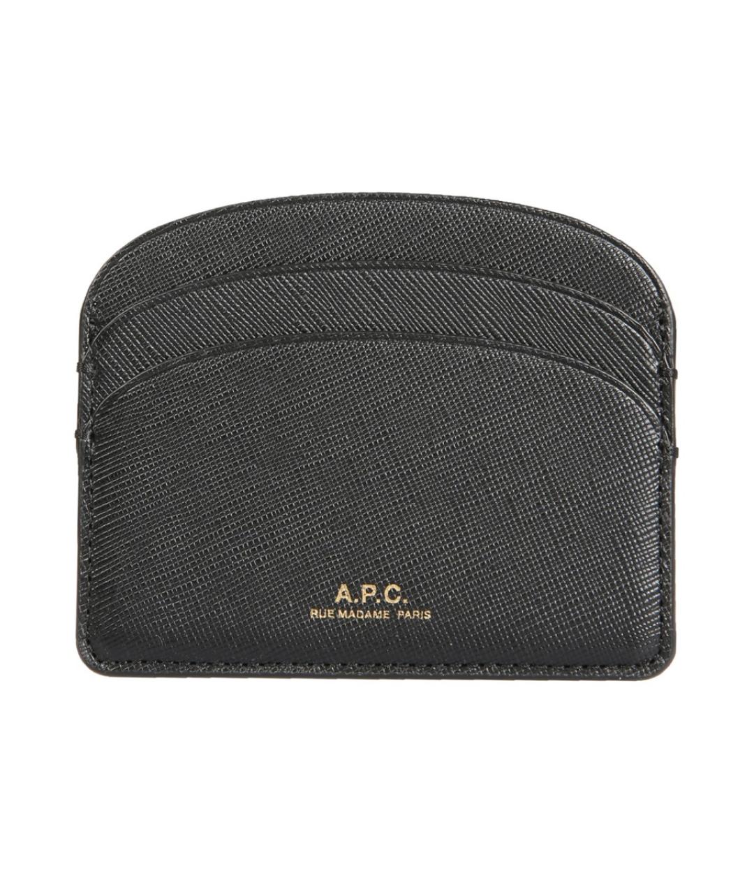 A.P.C. Черный кожаный кардхолдер, фото 1
