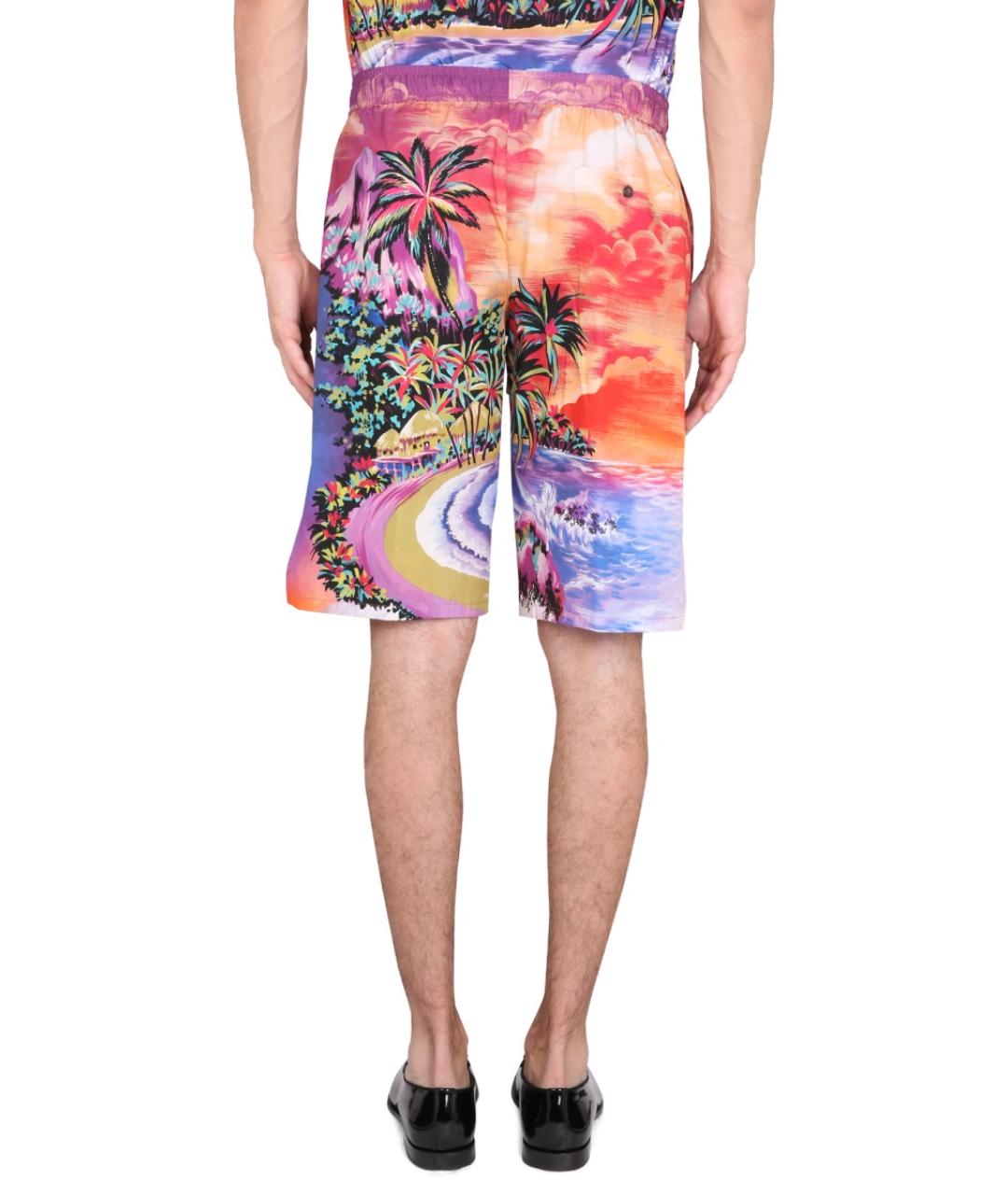 DOLCE&GABBANA Мульти хлопковые шорты, фото 5