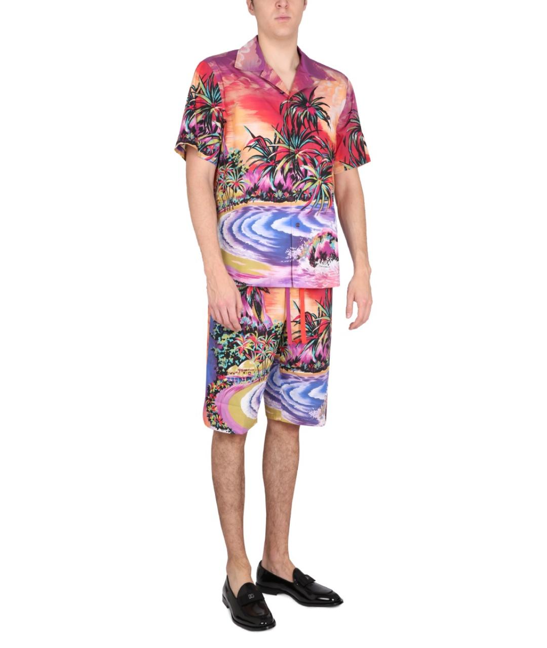 DOLCE&GABBANA Мульти хлопковые шорты, фото 3