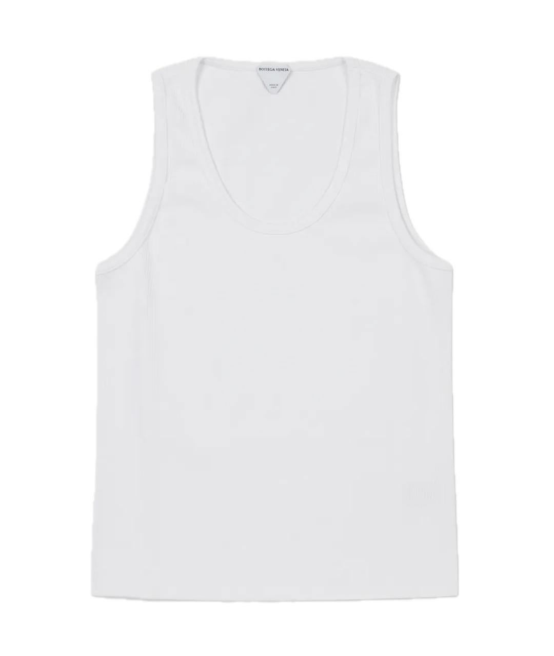 BOTTEGA VENETA Белая хлопковая блузы, фото 1