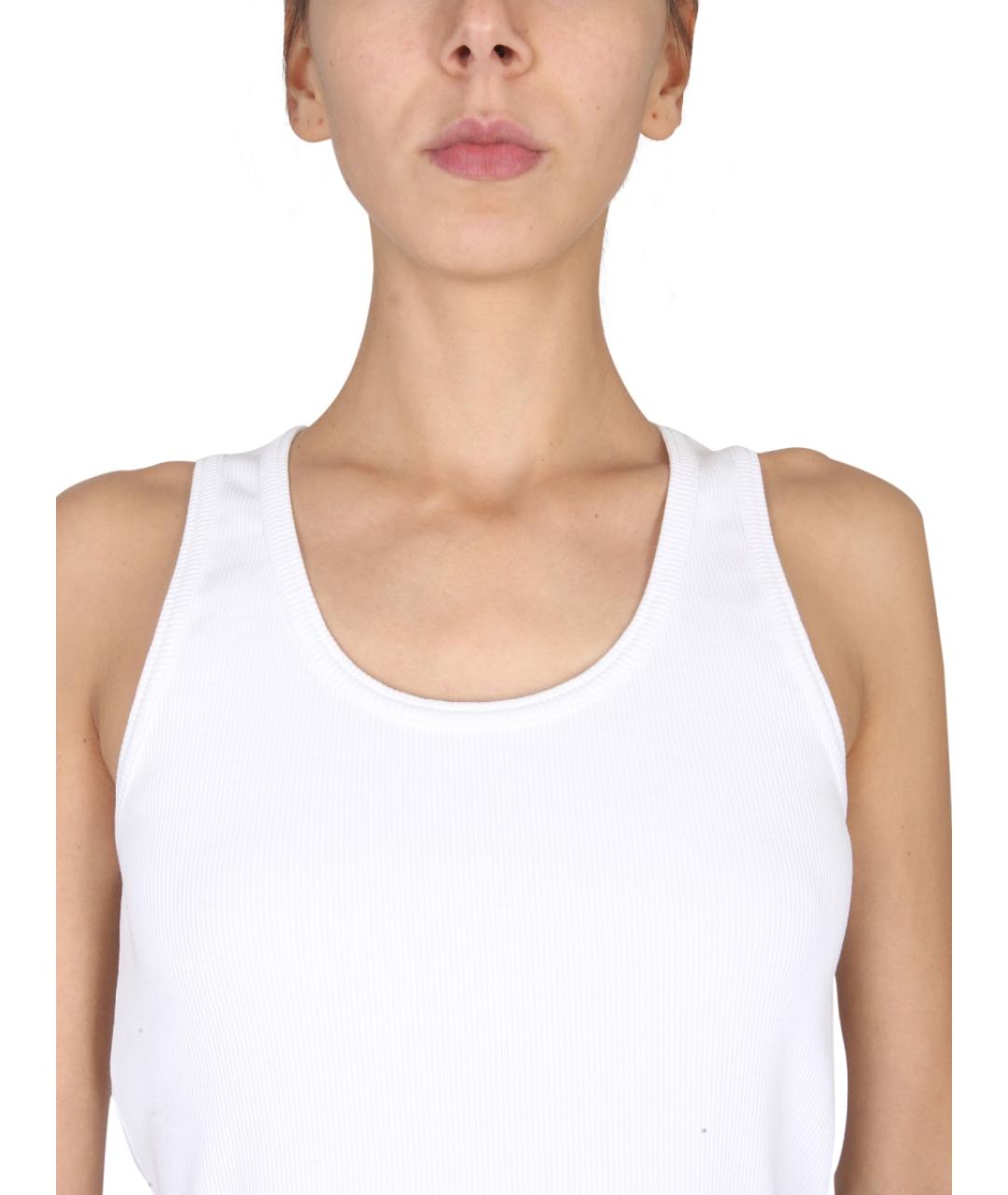 BOTTEGA VENETA Белая хлопковая блузы, фото 4