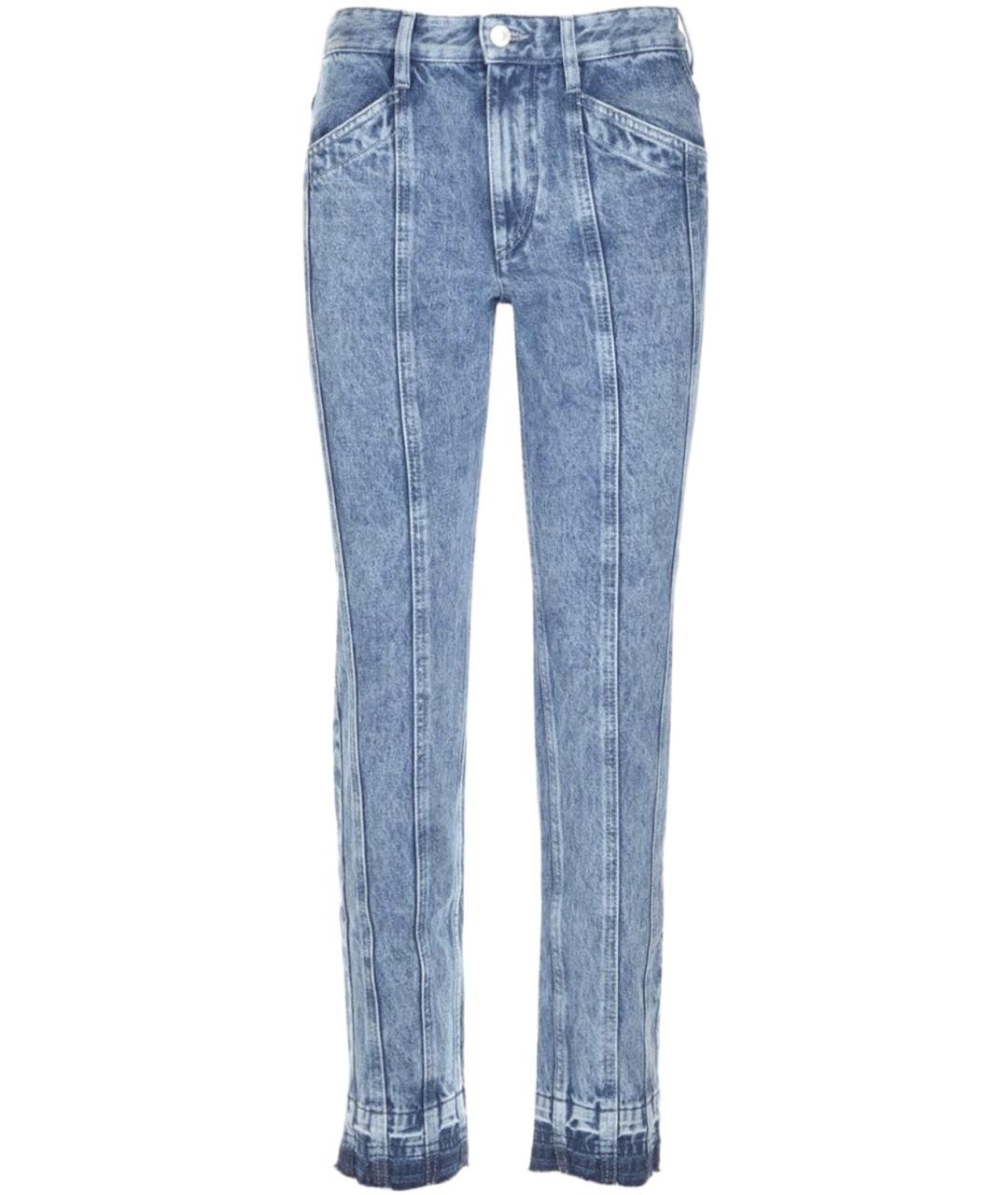 ISABEL MARANT ETOILE Синие хлопковые прямые джинсы, фото 1