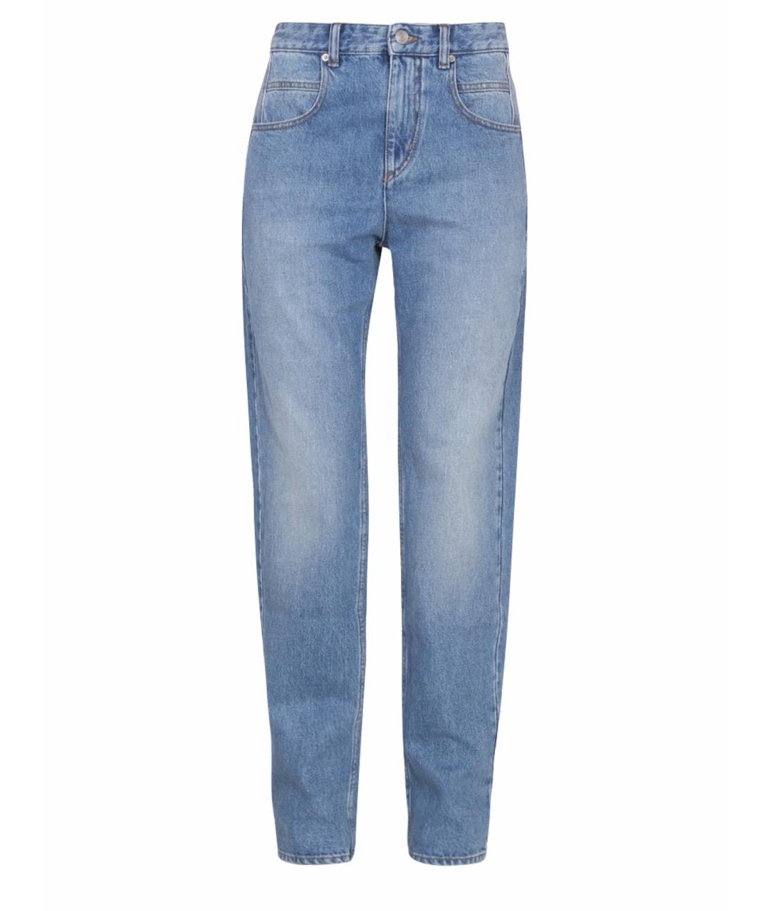 ISABEL MARANT ETOILE Синие хлопковые прямые джинсы, фото 1