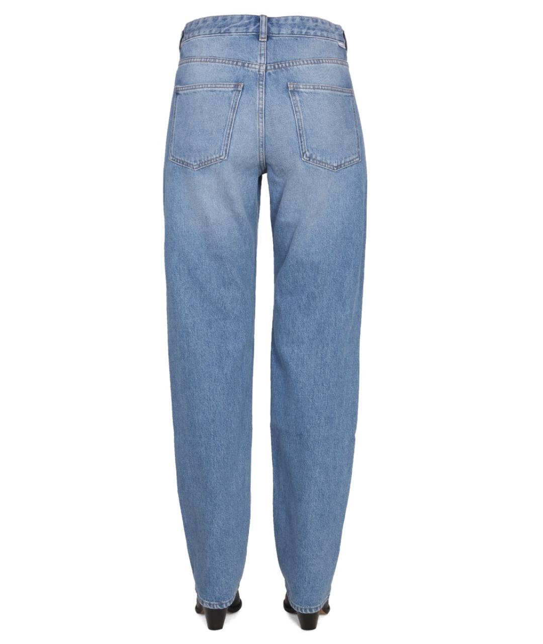 ISABEL MARANT ETOILE Синие хлопковые прямые джинсы, фото 4