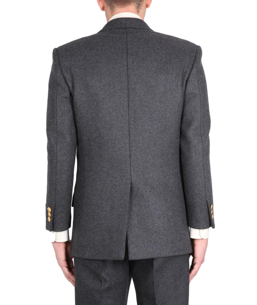 GUCCI Серый шерстяной пиджак, фото 5