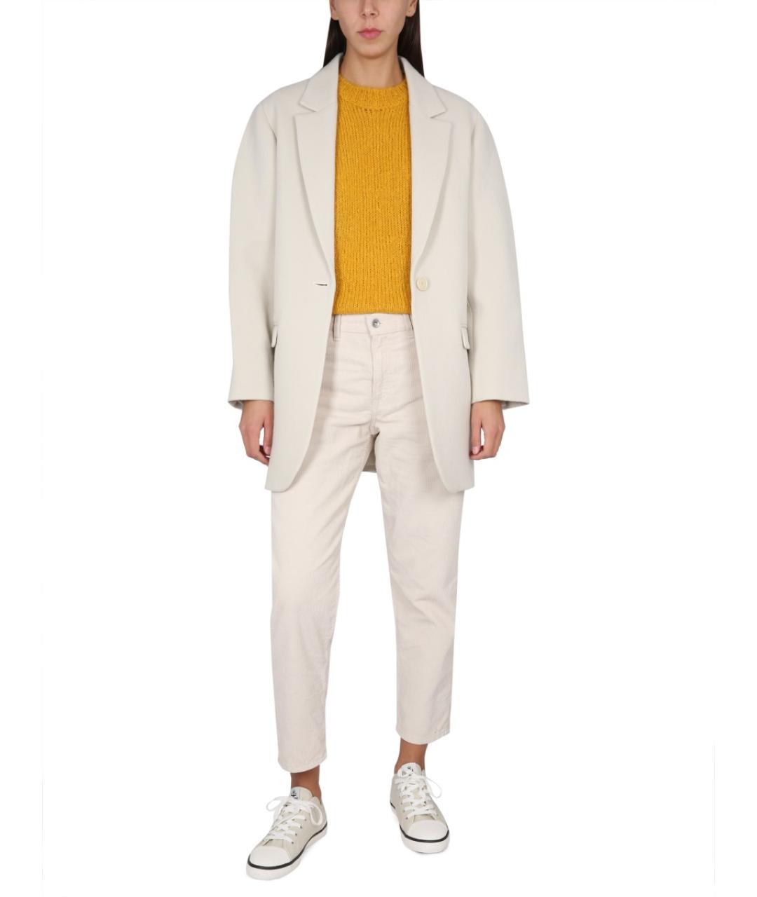 ISABEL MARANT Белый шерстяной жакет/пиджак, фото 3