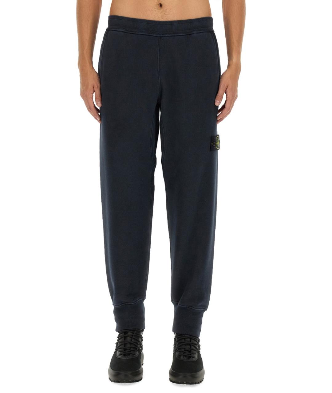 STONE ISLAND Синий хлопковый спортивный костюм, фото 2