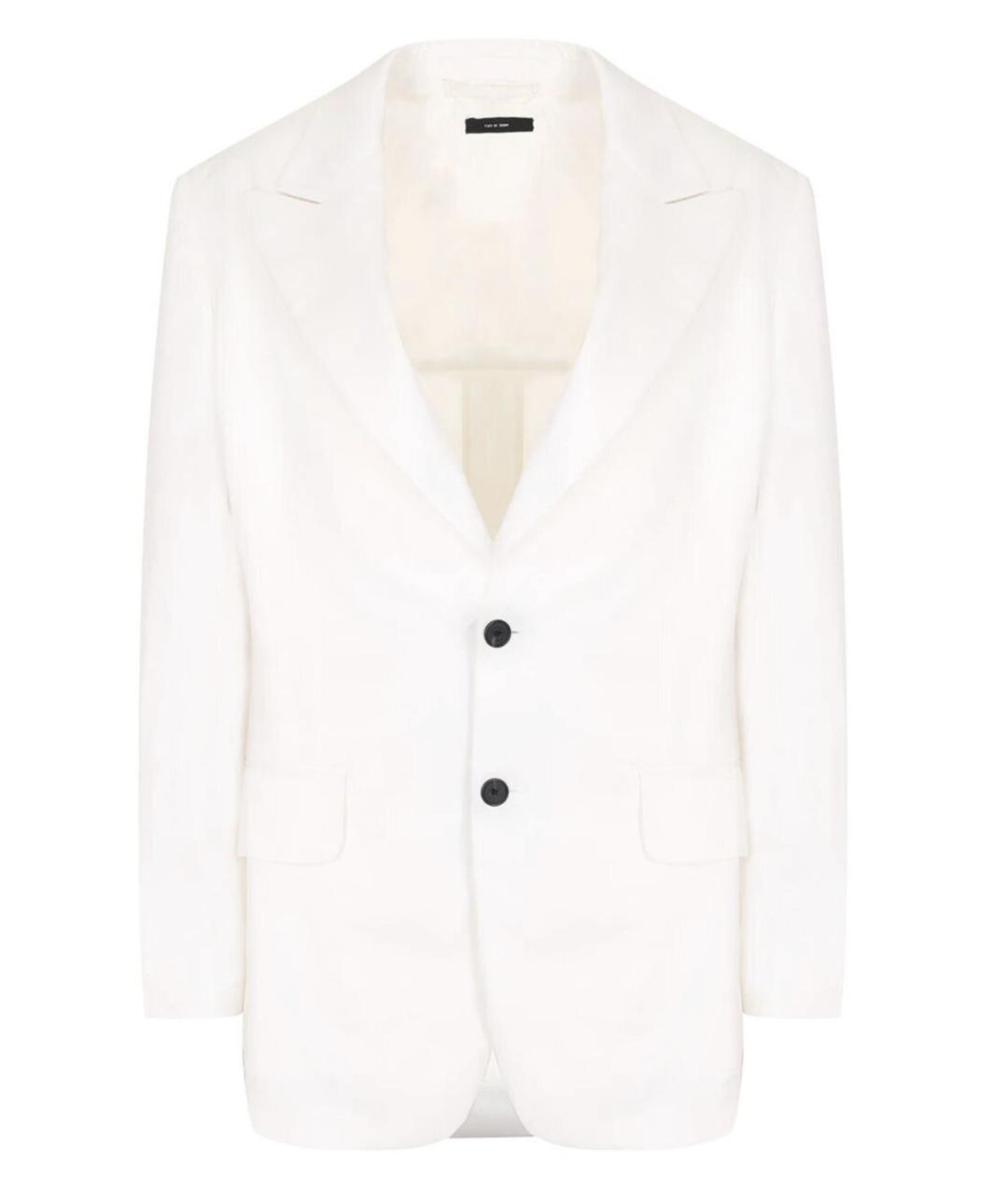 TOM FORD Белый вискозный жакет/пиджак, фото 1