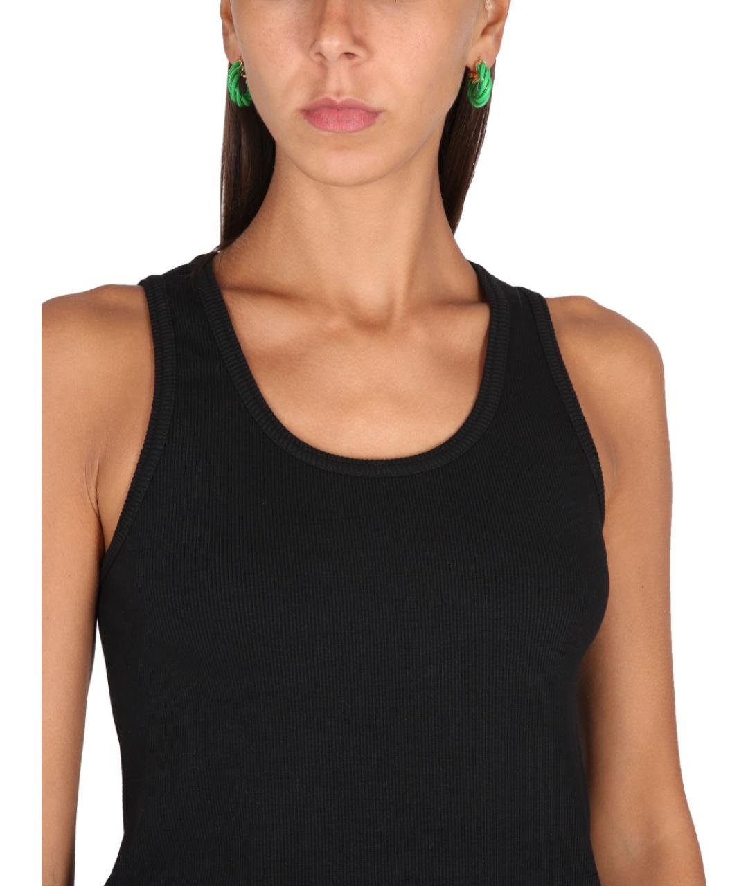 BOTTEGA VENETA Черная хлопковая блузы, фото 5