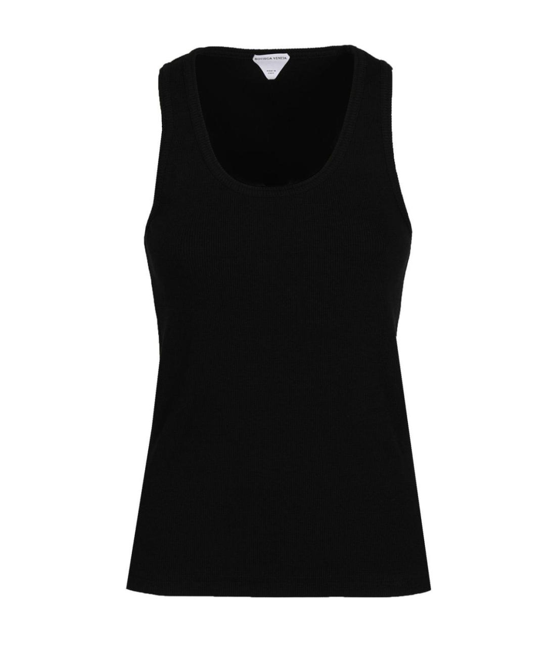 BOTTEGA VENETA Черная хлопковая блузы, фото 1