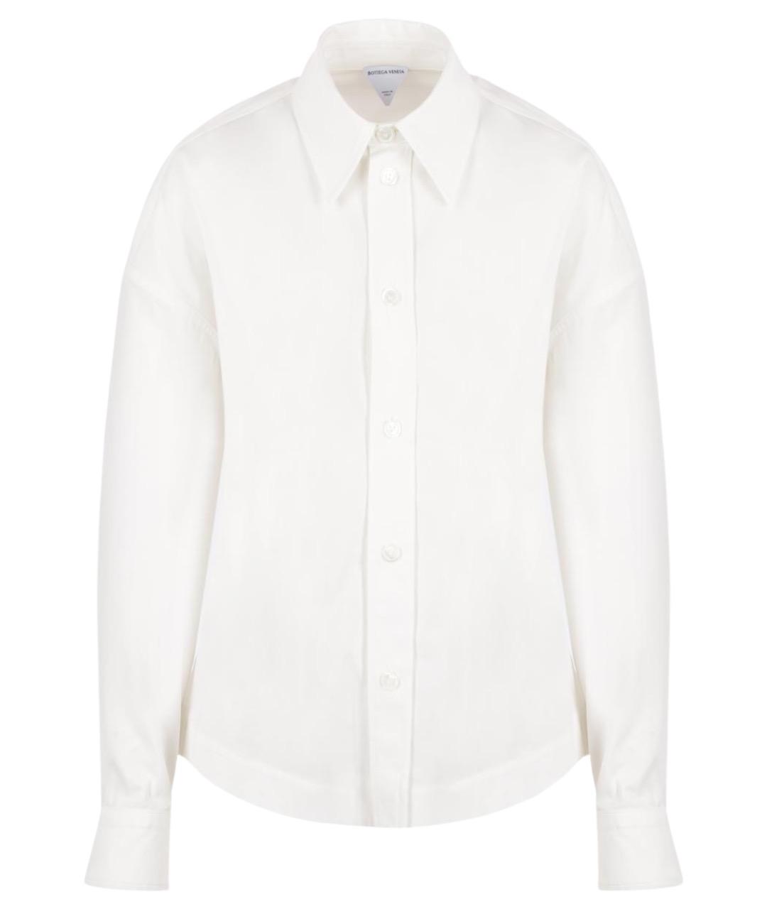 BOTTEGA VENETA Белая хлопковая рубашка, фото 1